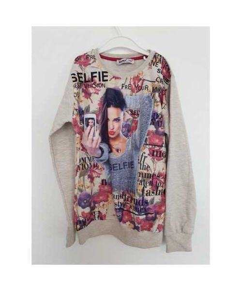 Bluzita sport pentru fetite cu print multicolor WANEX