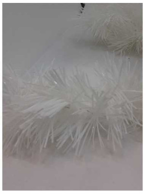 Beteala pentru brad Craciun culoare alb 2