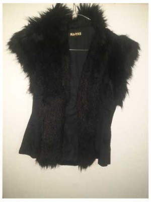 Vesta dama accesorizata cu blana artificiala Ka YXS