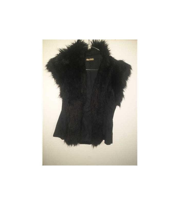 Vesta dama accesorizata cu blana artificiala Ka YXS