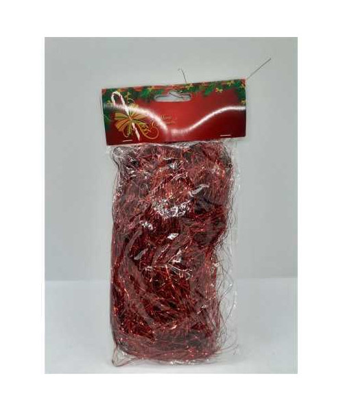 Beteala Decorativa de Craciun cu stelute culoare rosu 20g