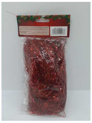 Beteala Decorativa de Craciun cu stelute culoare rosu 20g 2