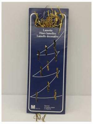 Lamele din staniol decorative culoare auriu pentru Craciun