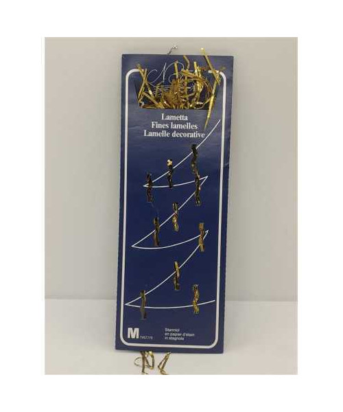 Lamele din staniol decorative culoare auriu pentru Craciun