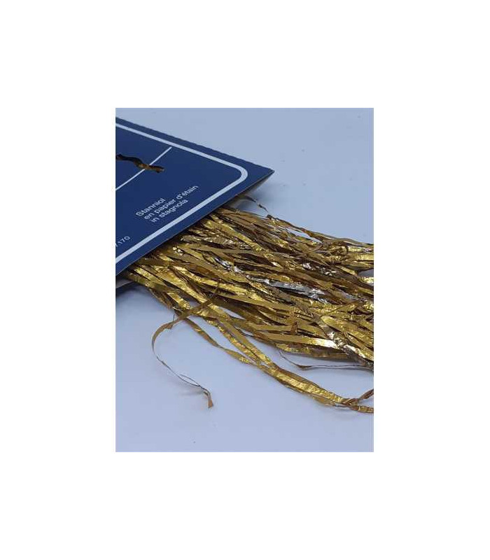 Lamele din staniol decorative culoare auriu pentru Craciun