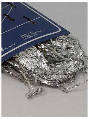 Lamele din staniol decorative culoare argintiu pentru Craciun 2