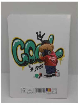 Caiet A5 matematica 48 file model ursulet Paperland 2