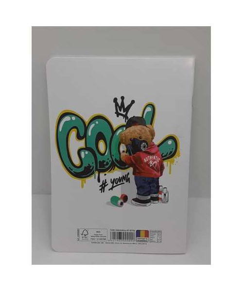 Caiet A5 matematica 48 file model ursulet Paperland