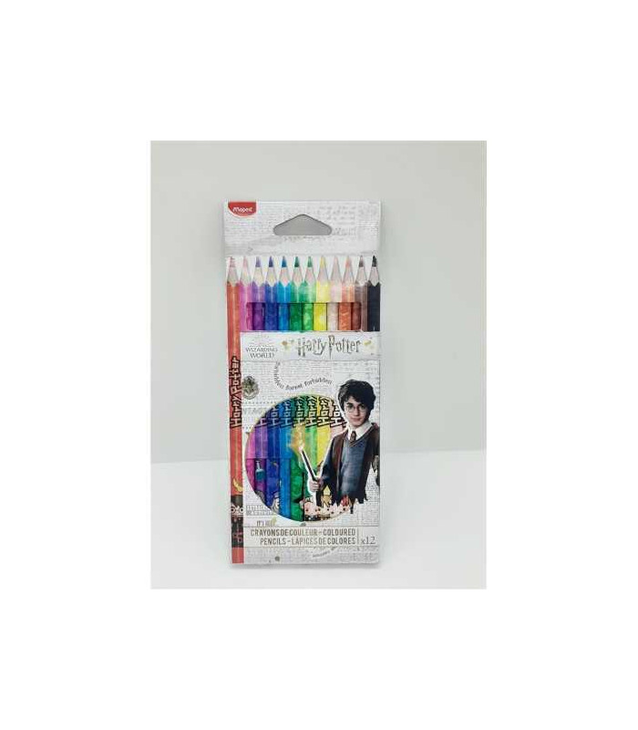 Set 12 creioane colorate Maped Harry Potter