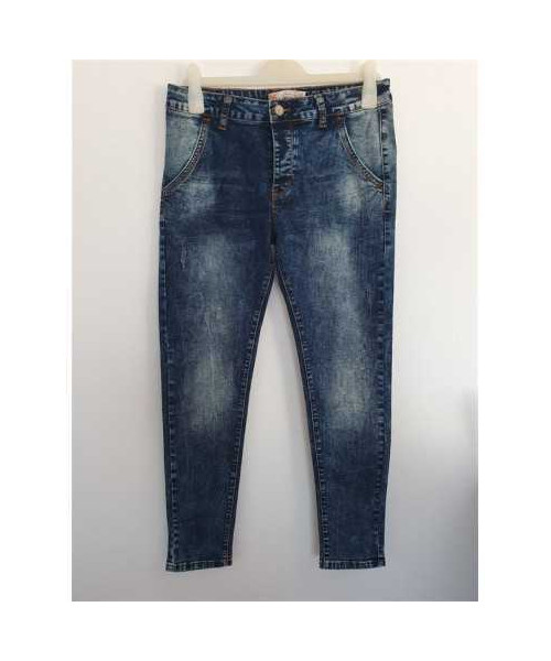 Pantaloni Jeans usor decolorati SAIWEILANG