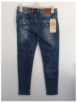 Pantaloni Jeans usor decolorati SAIWEILANG 2