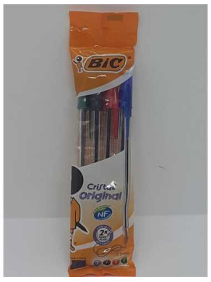 Set 4 bucati pix BIC Cristal Medium asortate