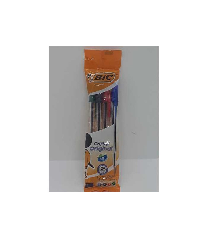 Set 4 bucati pix BIC Cristal Medium asortate