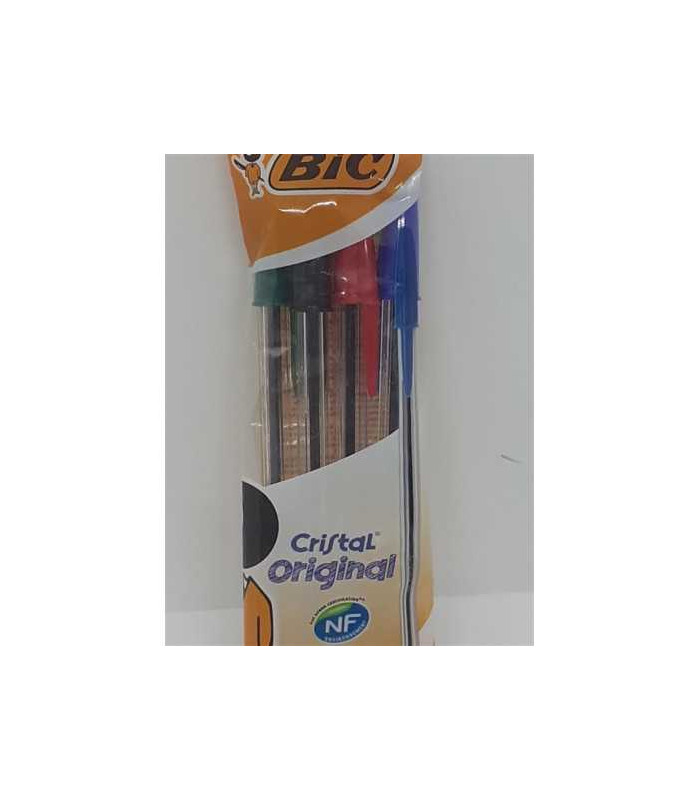 Set 4 bucati pix BIC Cristal Medium asortate
