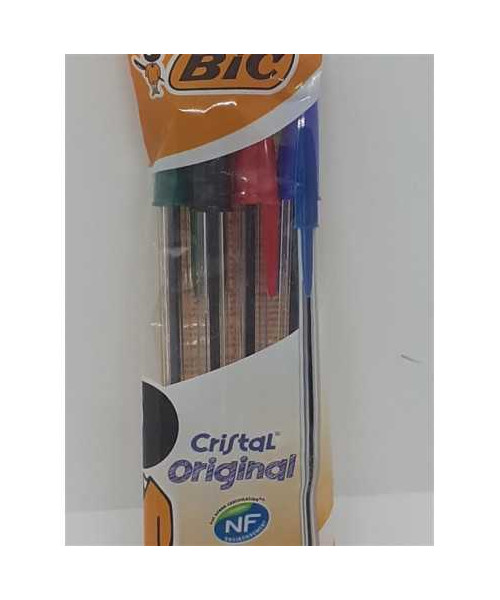 Set 4 bucati pix BIC Cristal Medium asortate