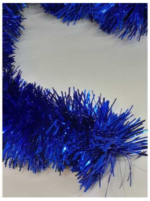 Beteala pentru pom de Craciun culoare albastru 2