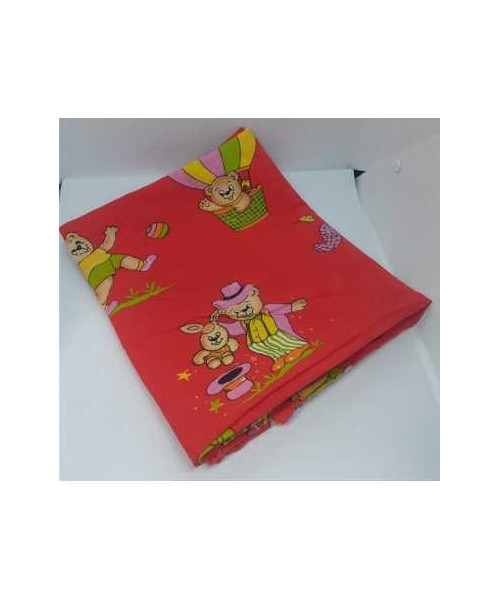 Cearsaf pentru pat copii model ursuleti veseli