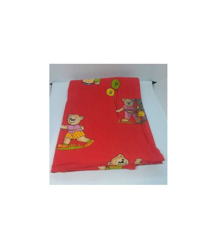 Cearsaf pentru pat copii model ursuleti veseli
