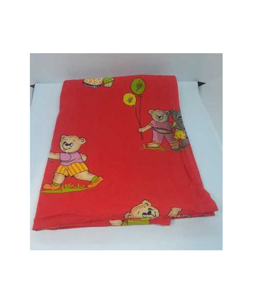 Cearsaf pentru pat copii model ursuleti veseli