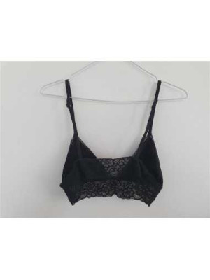 Sutien dama cu aspect dantelat si bretele inguste reglabile 2