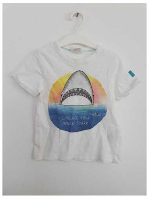Tricou pentru copii cu print rechin H&M
