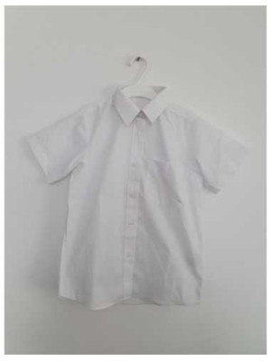 Camasa alba cu maneca scurta pentru copii