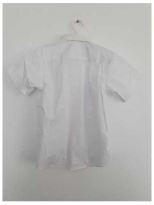 Camasa alba cu maneca scurta pentru copii 2