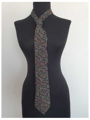 Cravata barbati cu flori multicolore ARKAR