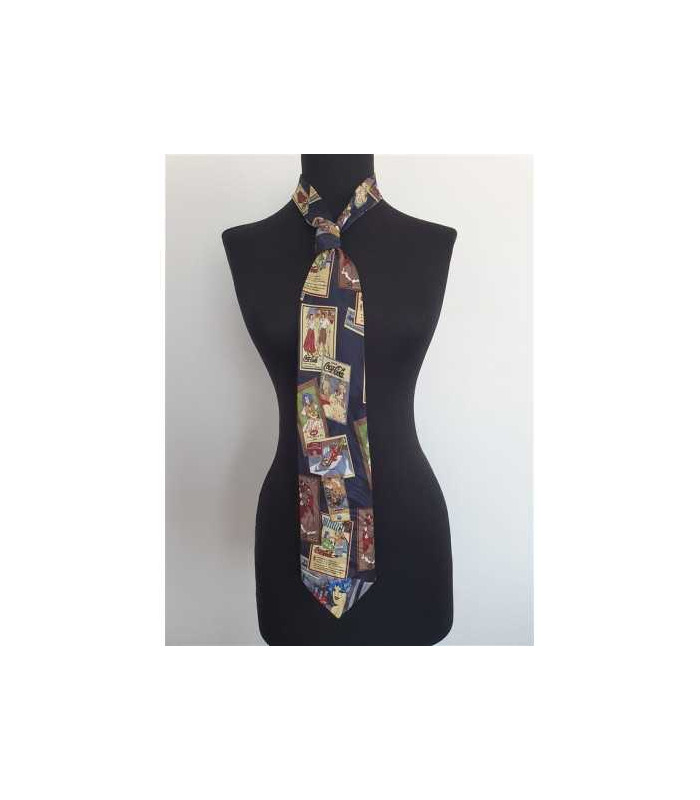 Cravata barbati cu imagini multicolore GOLD CITY