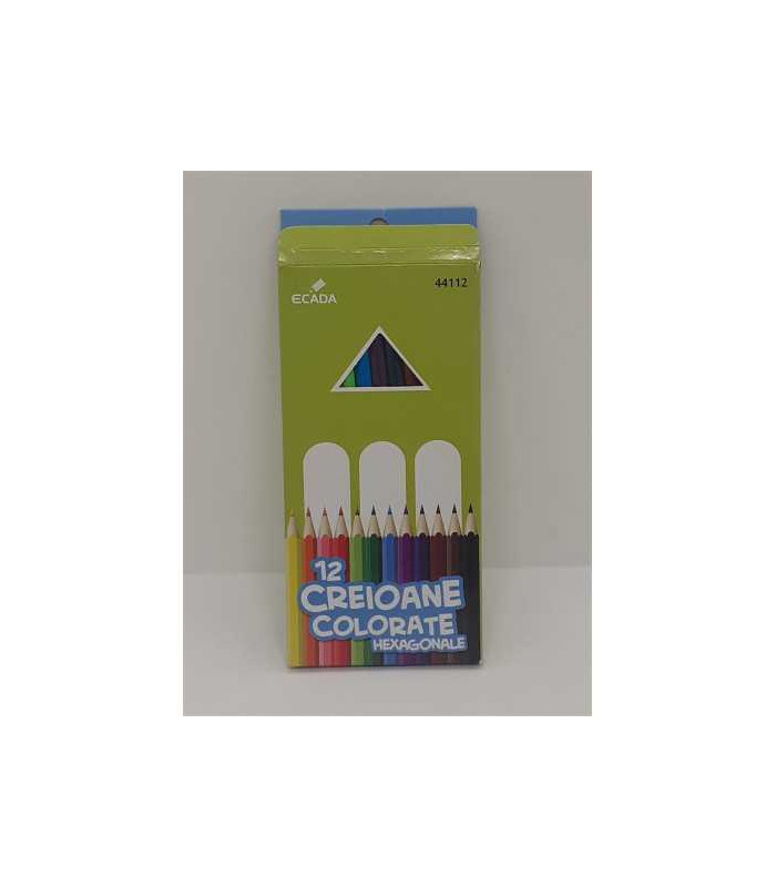 Set 12 creioane colorate Ecada