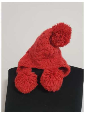 Caciula de iarna tricotata cu motocei si mot 2