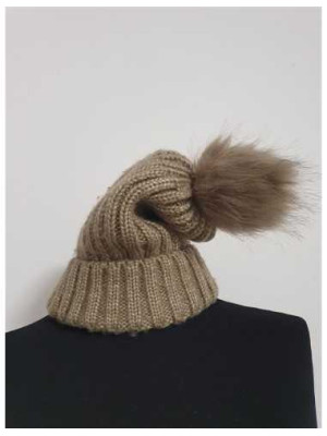 Caciula crosetata cu mot din blanita Zara Kids 2