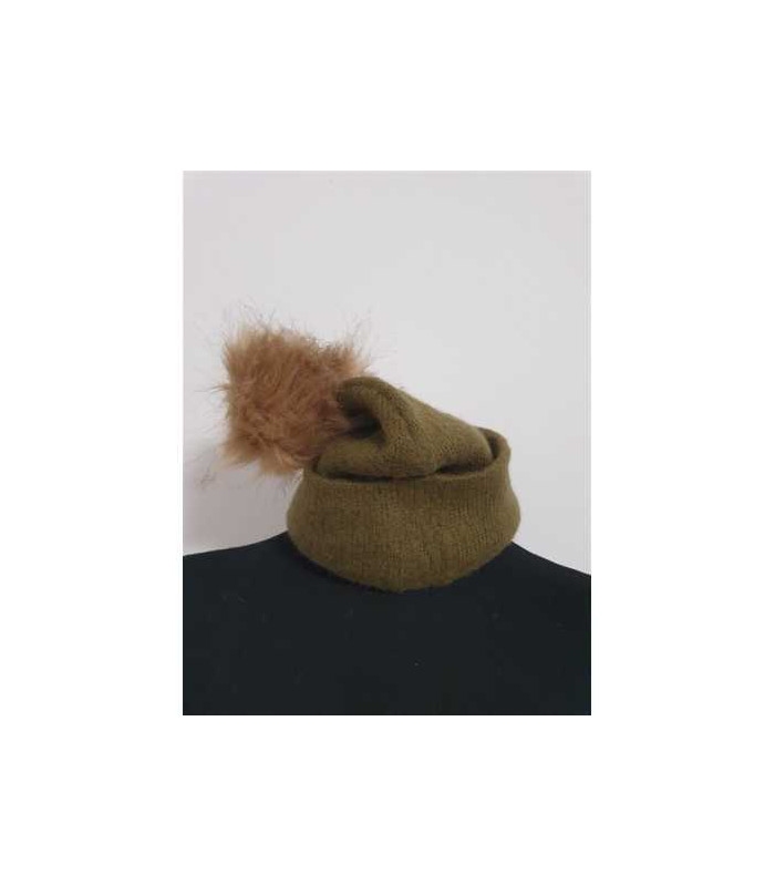 Caciula pentru copii cu mot pufos