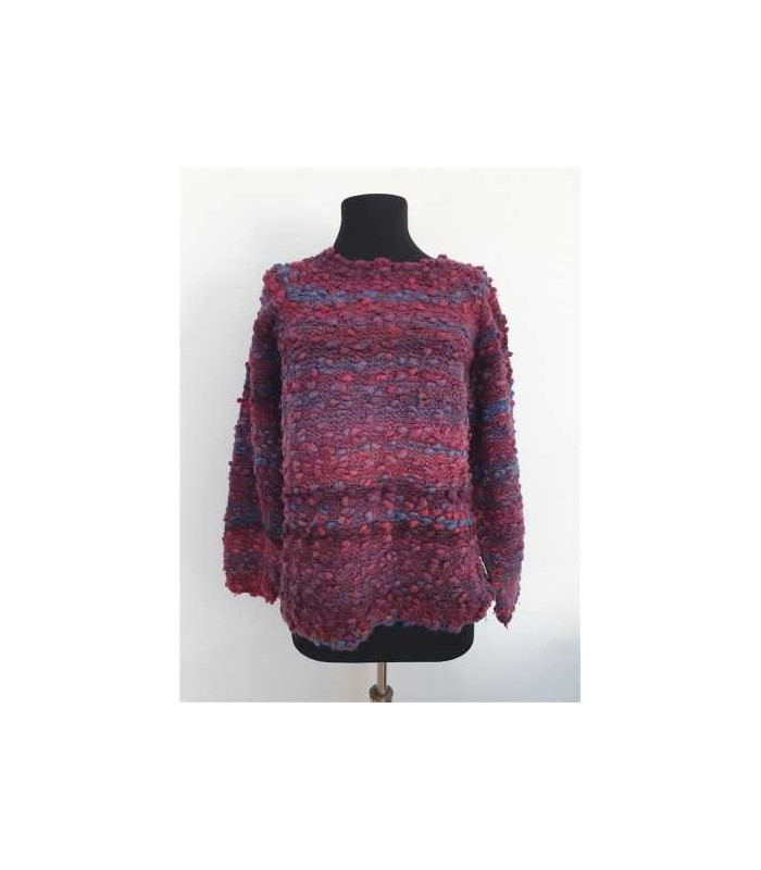 Pulover de iarna tricotat model multicolor