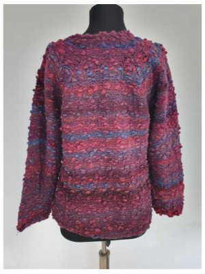 Pulover de iarna tricotat model multicolor 2