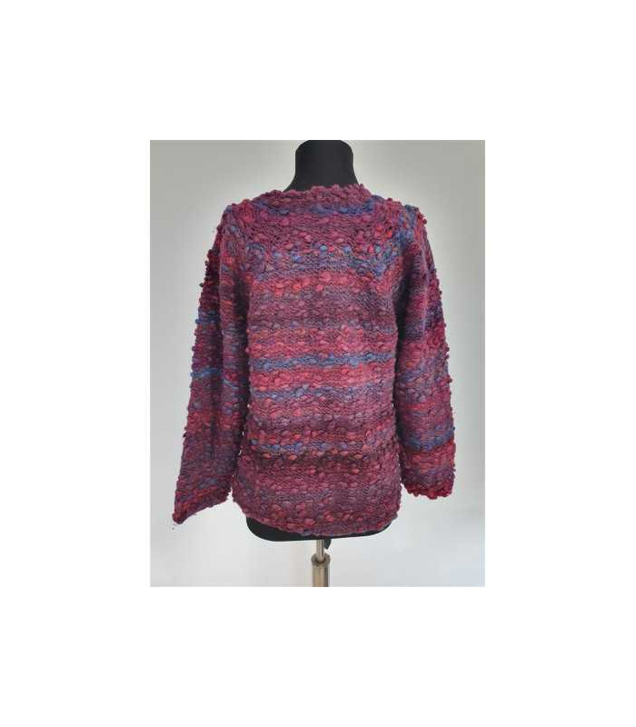 Pulover de iarna tricotat model multicolor