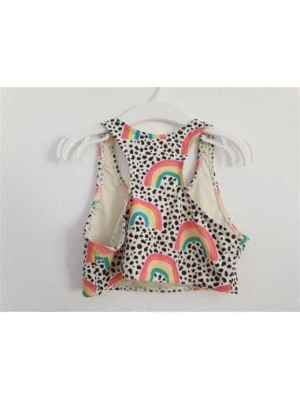 Bustiera pentru plaja cu imprimeu curcubeu F&F 2