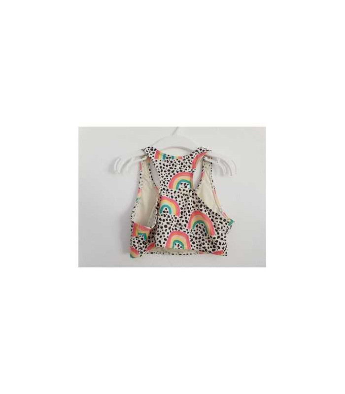 Bustiera pentru plaja cu imprimeu curcubeu F&F