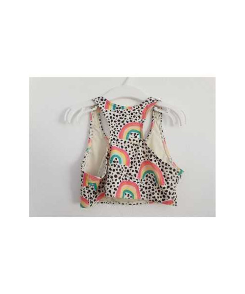 Bustiera pentru plaja cu imprimeu curcubeu F&F