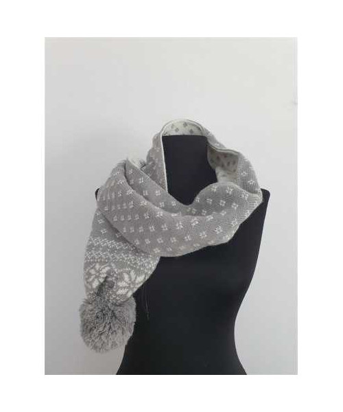 Fular tricotat pentru fetite cu fir metalizat