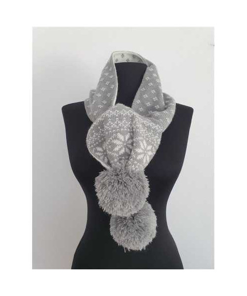 Fular tricotat pentru fetite cu fir metalizat