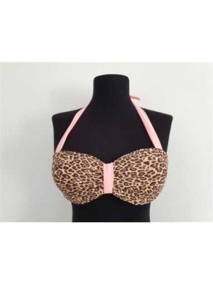 Sutien dama de baie cu print leopard COOCLO