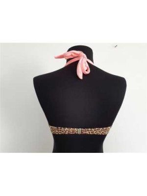 Sutien dama de baie cu print leopard COOCLO 2