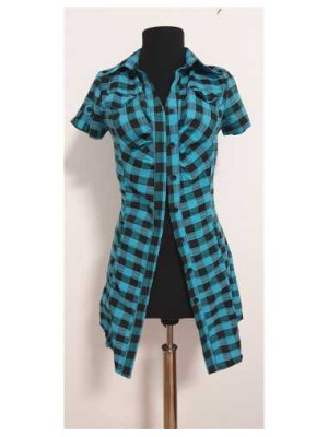 Camasa in carouri cu maneca scurta ETTI