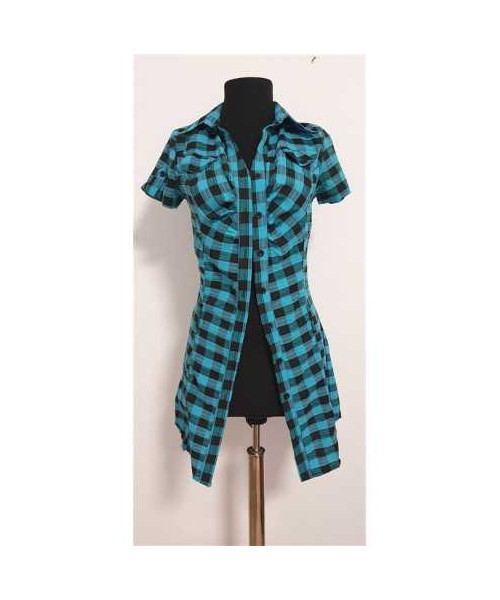 Camasa in carouri cu maneca scurta ETTI