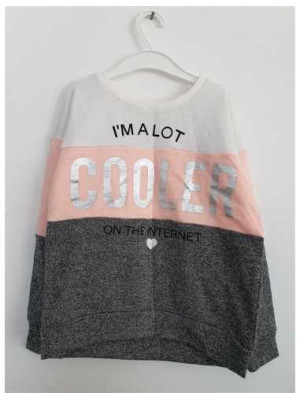 Bluza sport fetite cu maneca lunga Pepco