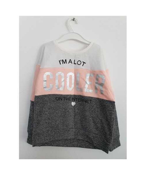 Bluza sport fetite cu maneca lunga Pepco