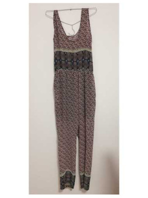 Salopeta dama cu imprimeu geometric multicolor