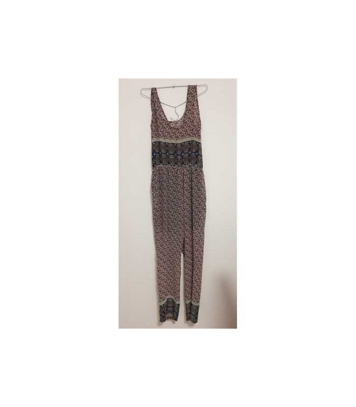 Salopeta dama cu imprimeu geometric multicolor