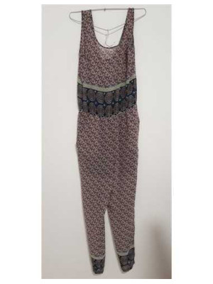 Salopeta dama cu imprimeu geometric multicolor 2